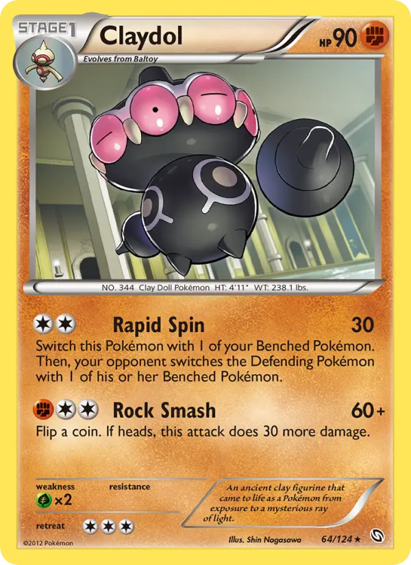 Claydol — Dragons Exalted card #64
