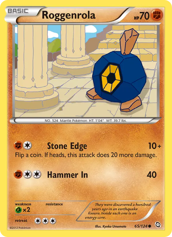 Roggenrola — Dragons Exalted card #65