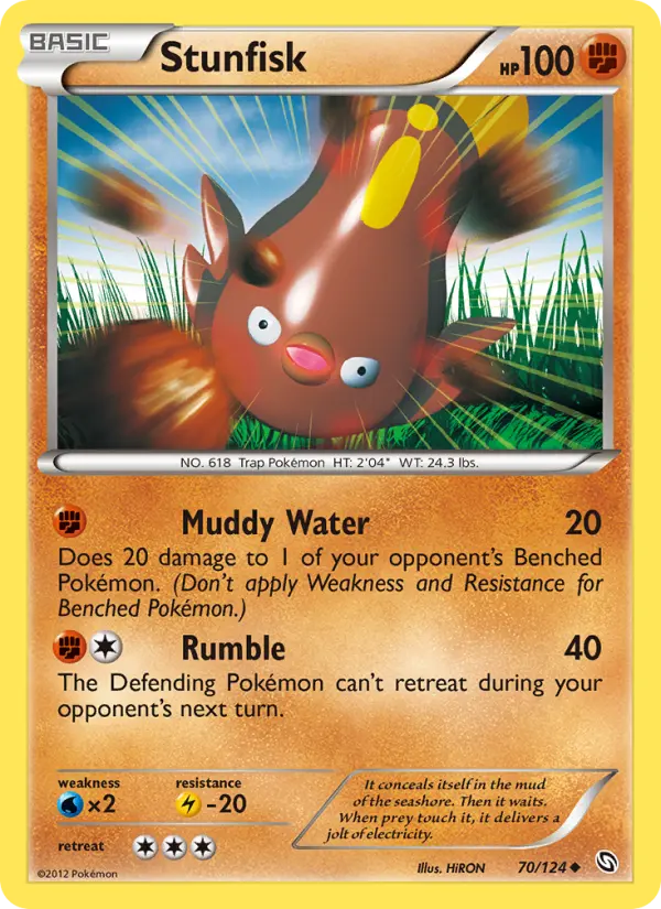 Stunfisk — Dragons Exalted card #70