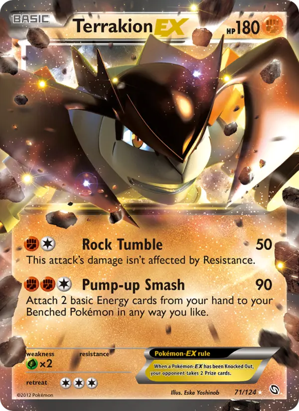 Terrakion-EX — Dragons Exalted card #71