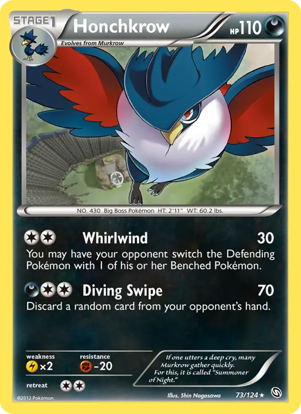 Honchkrow — Dragons Exalted card #73