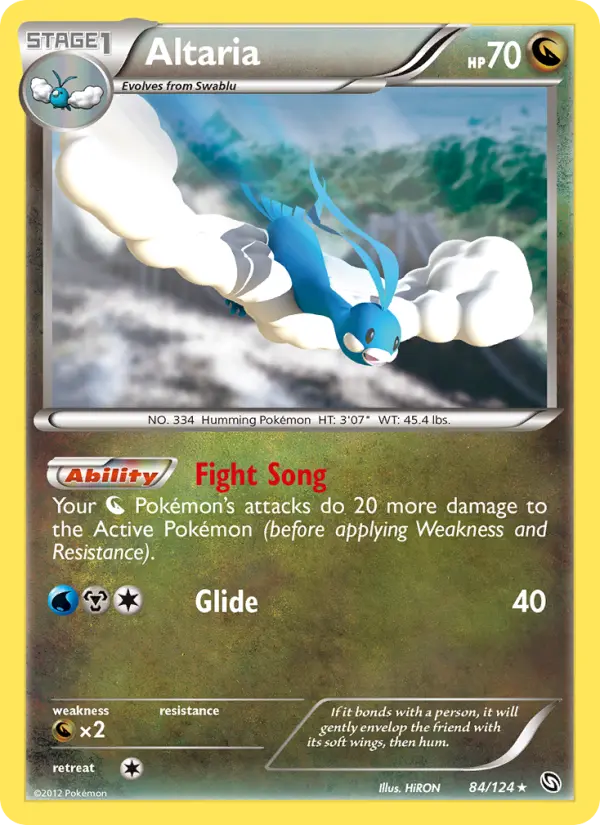 Altaria — Dragons Exalted card #84