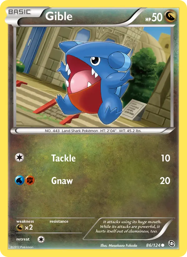 Gible — Dragons Exalted card #86