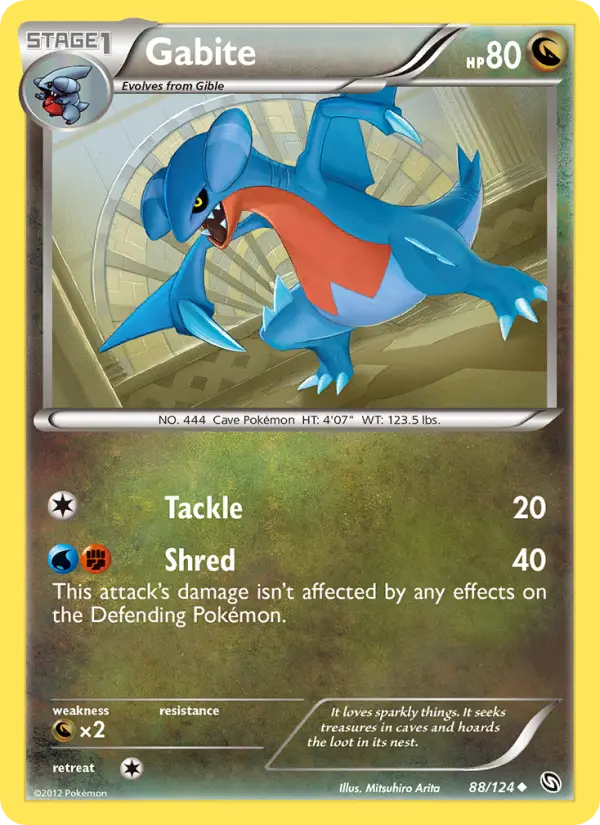 Gabite — Dragons Exalted card #88