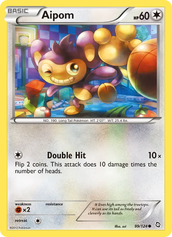 Aipom — Dragons Exalted card #99