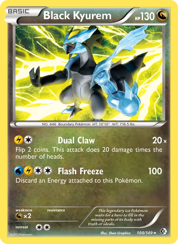 Black Kyurem — Boundaries Crossed card #100