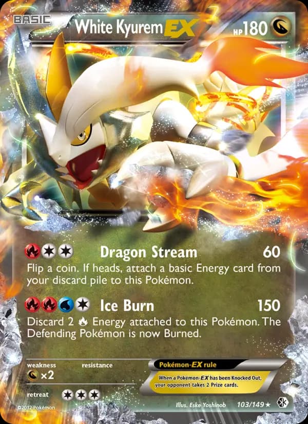 White Kyurem-EX — Boundaries Crossed card #103