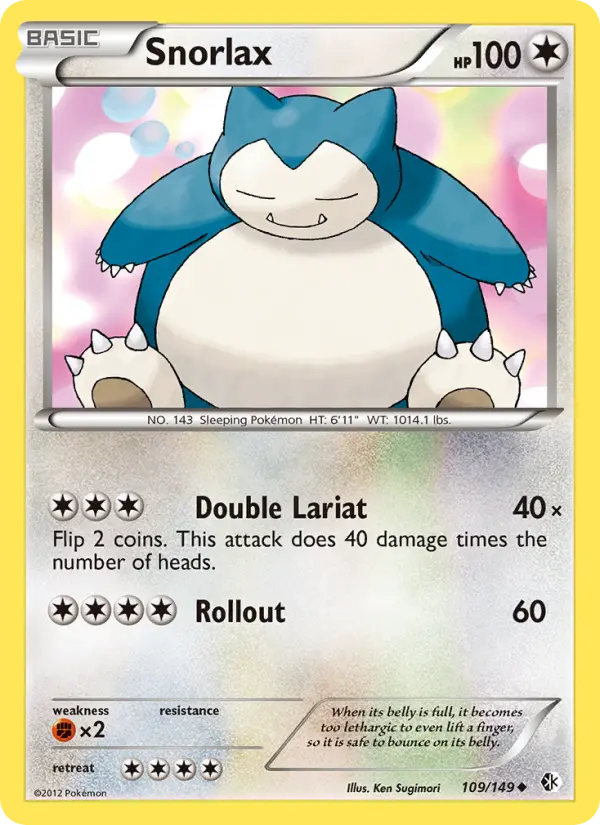Snorlax — Boundaries Crossed card #109