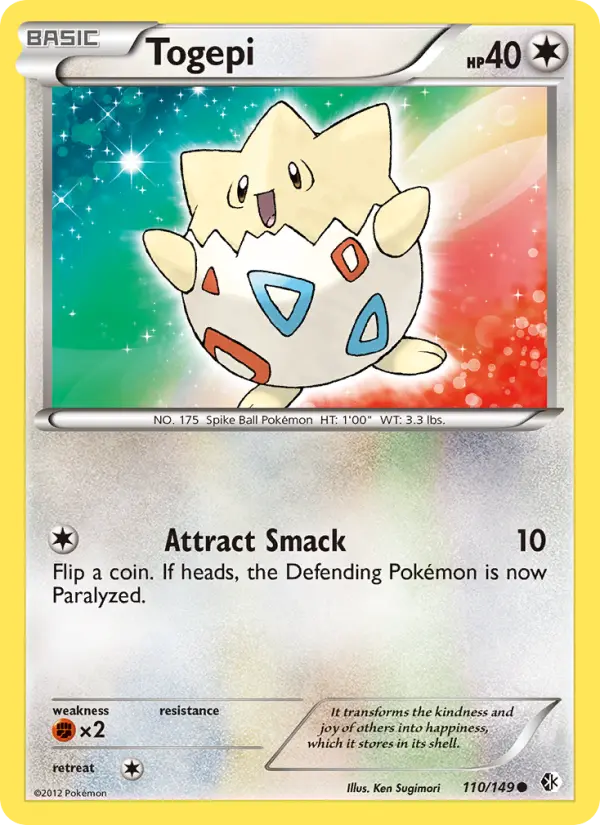 Togepi — Boundaries Crossed card #110