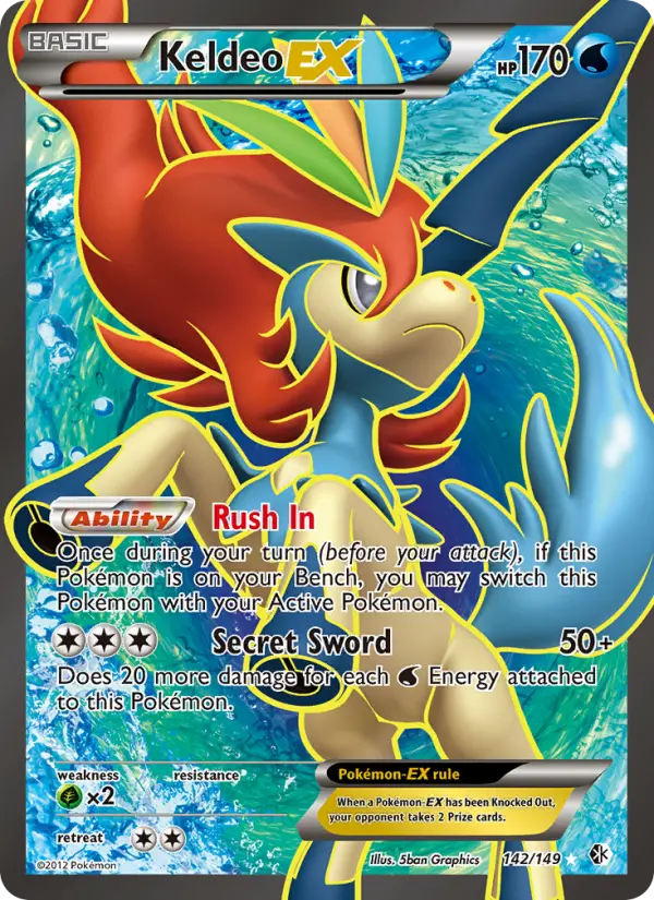 Keldeo-EX — Boundaries Crossed card #142