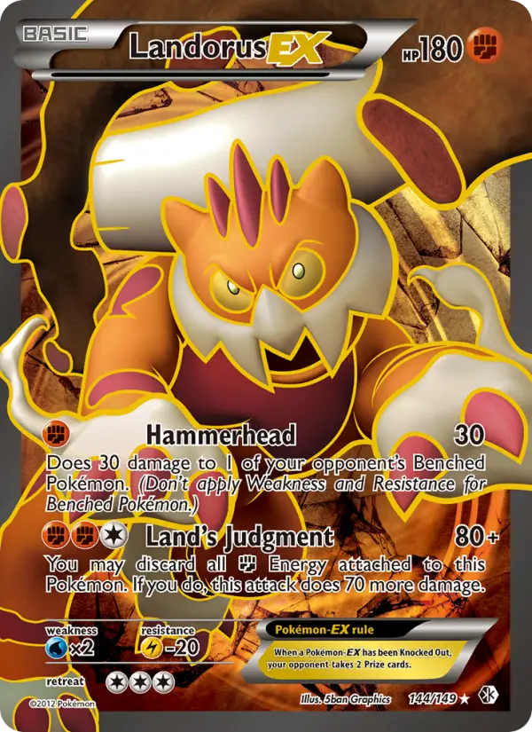 Landorus-EX — Boundaries Crossed card #144