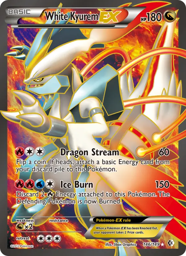 White Kyurem-EX — Boundaries Crossed card #146