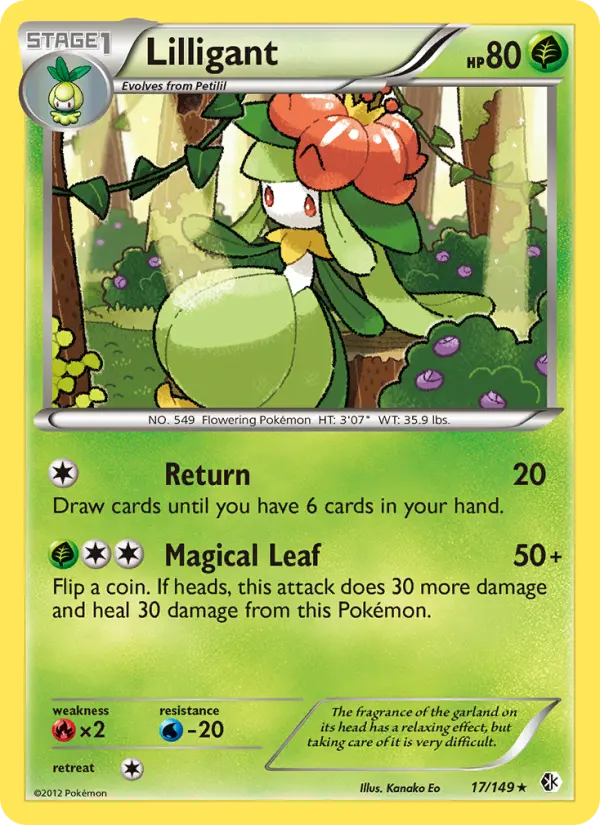 Lilligant — Boundaries Crossed card #17