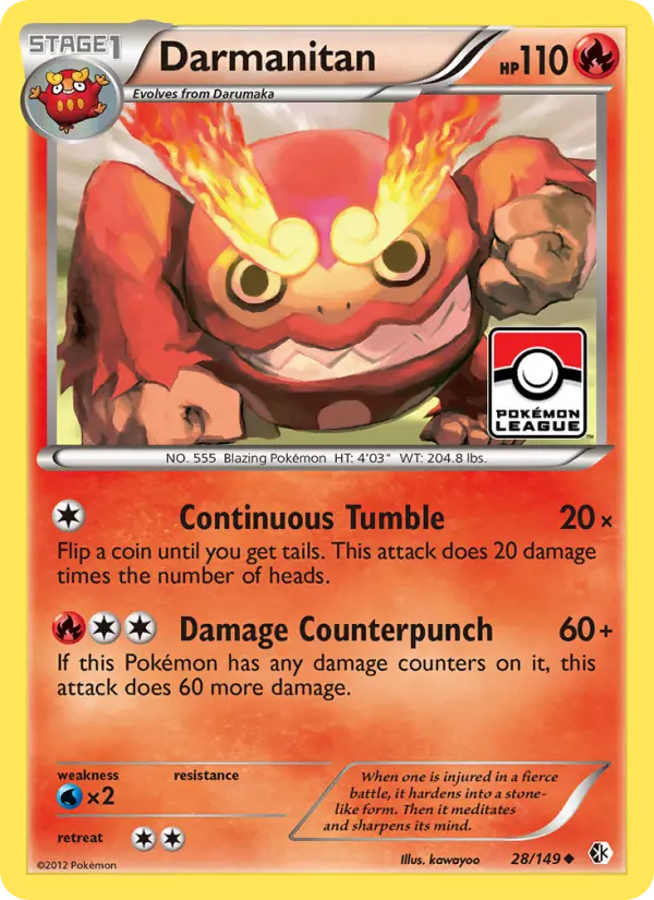 Darmanitan — Boundaries Crossed card #28