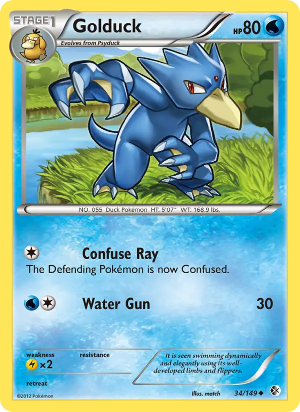Golduck — Boundaries Crossed card #34