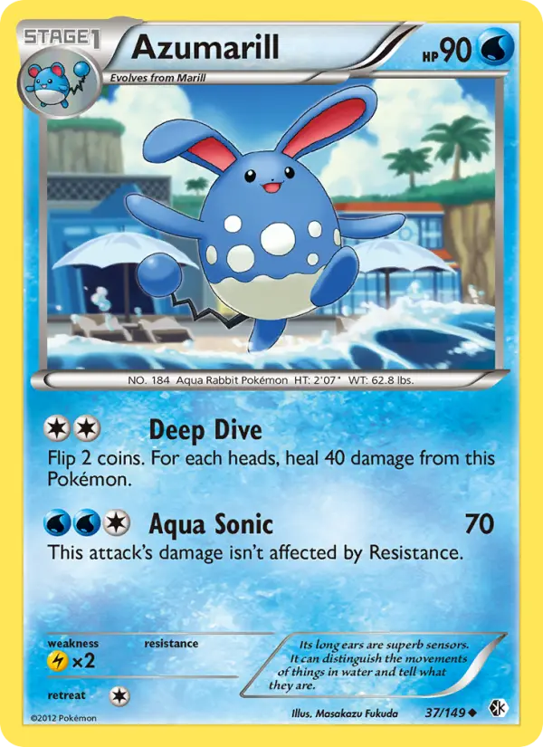 Azumarill — Boundaries Crossed card #37