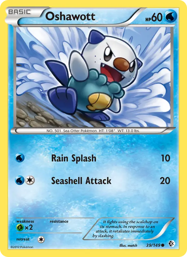 Oshawott — Boundaries Crossed card #39
