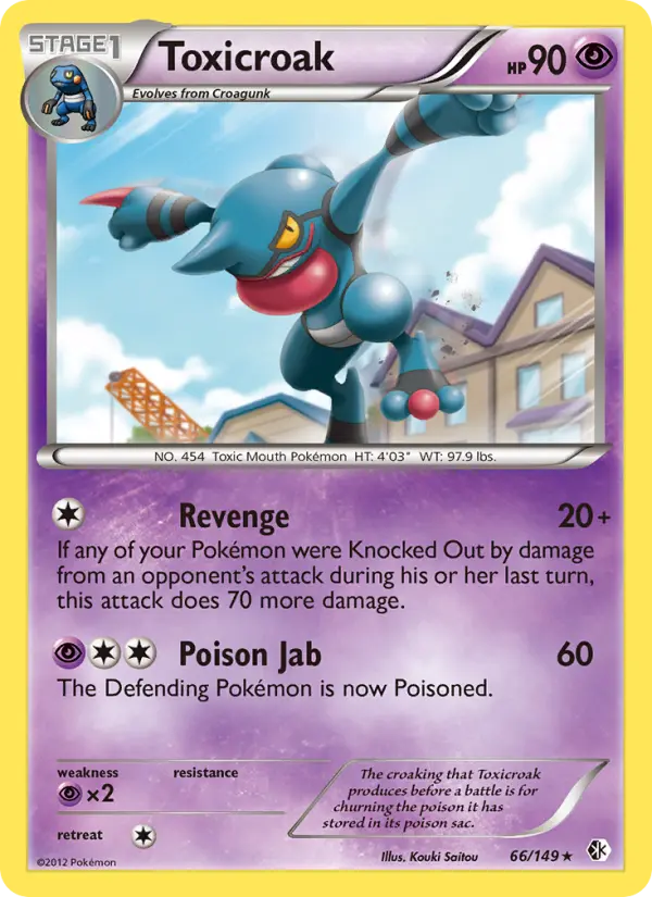 Toxicroak — Boundaries Crossed card #66