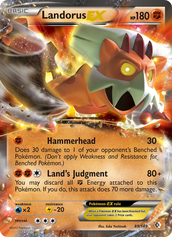 Landorus-EX — Boundaries Crossed card #89
