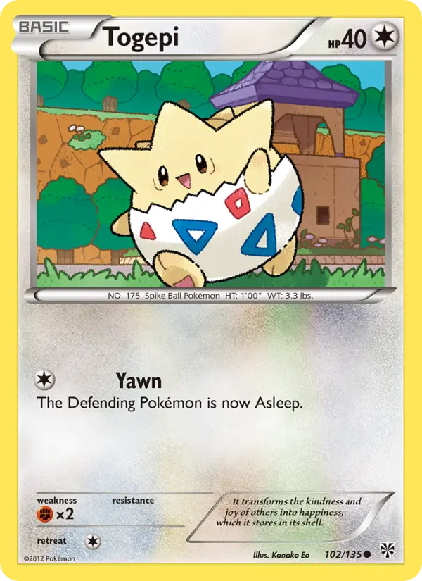 Togepi — Plasma Storm card #102