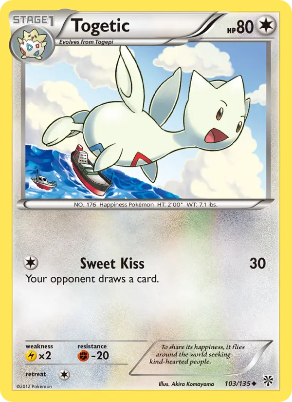 Togetic — Plasma Storm card #103