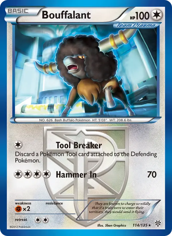 Bouffalant — Plasma Storm card #114