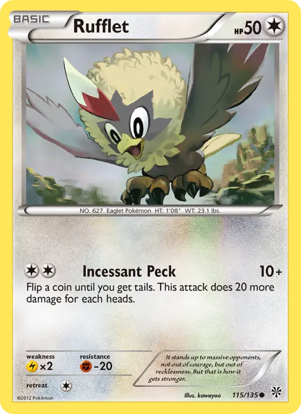 Rufflet — Plasma Storm card #115