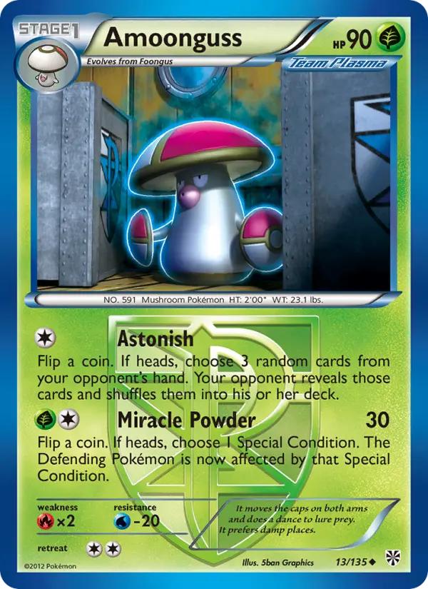 Amoonguss — Plasma Storm card #13