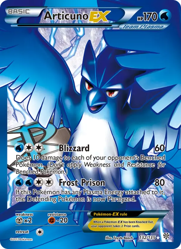 Articuno-EX — Plasma Storm card #132