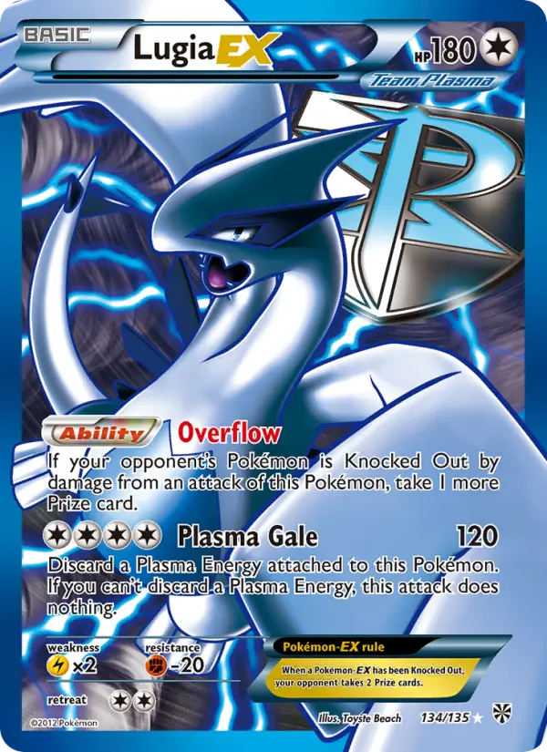 Lugia-EX — Plasma Storm card #134