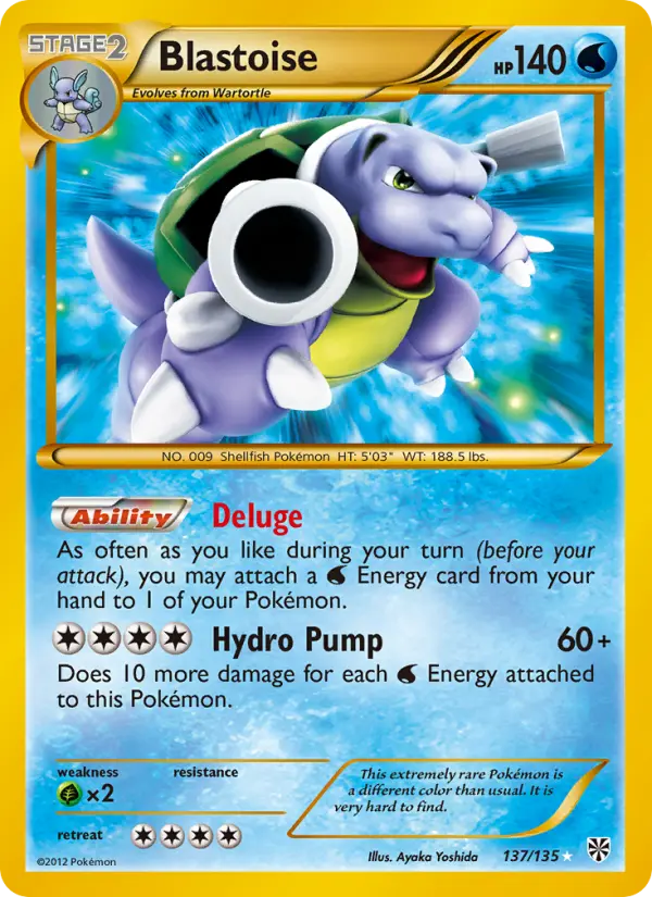 Blastoise — Plasma Storm card #137