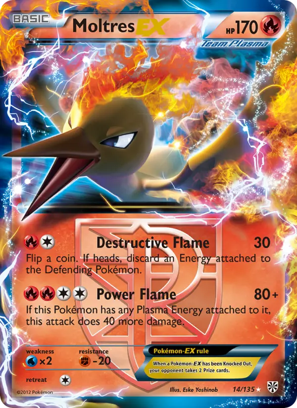 Moltres-EX — Plasma Storm card #14