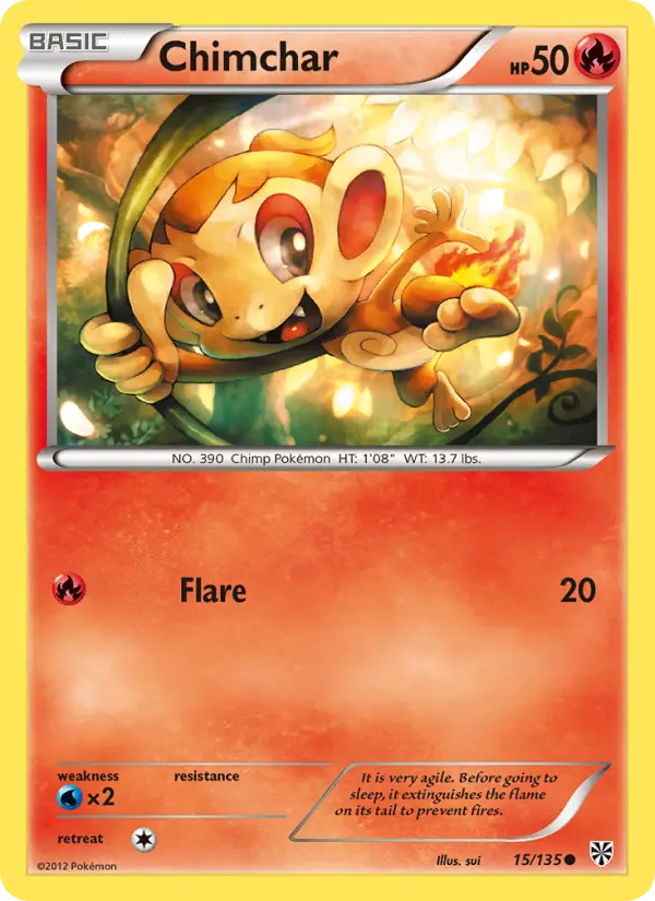 Chimchar — Plasma Storm card #15