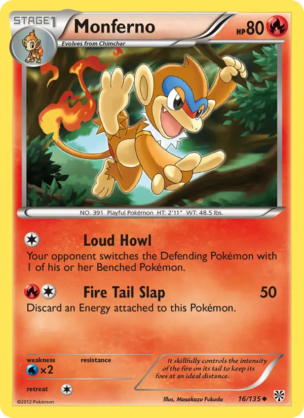 Monferno — Plasma Storm card #16