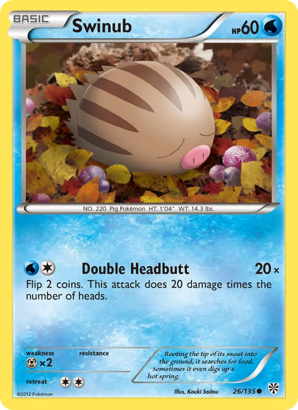 Swinub — Plasma Storm card #26