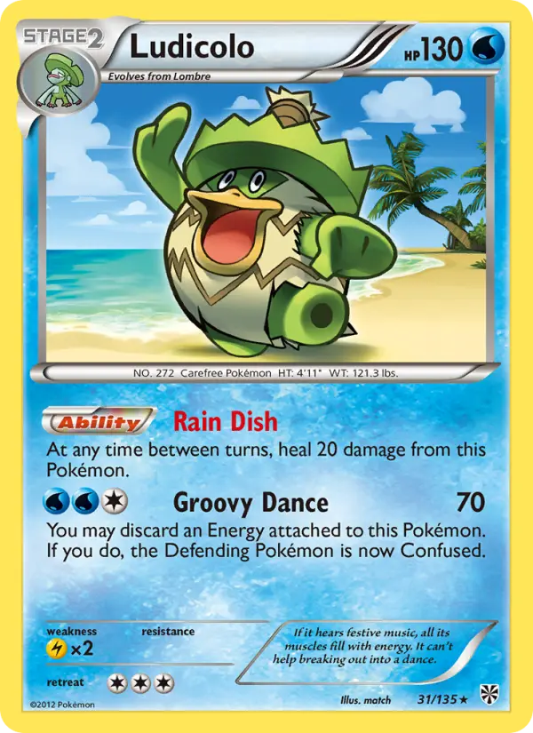 Ludicolo — Plasma Storm card #31