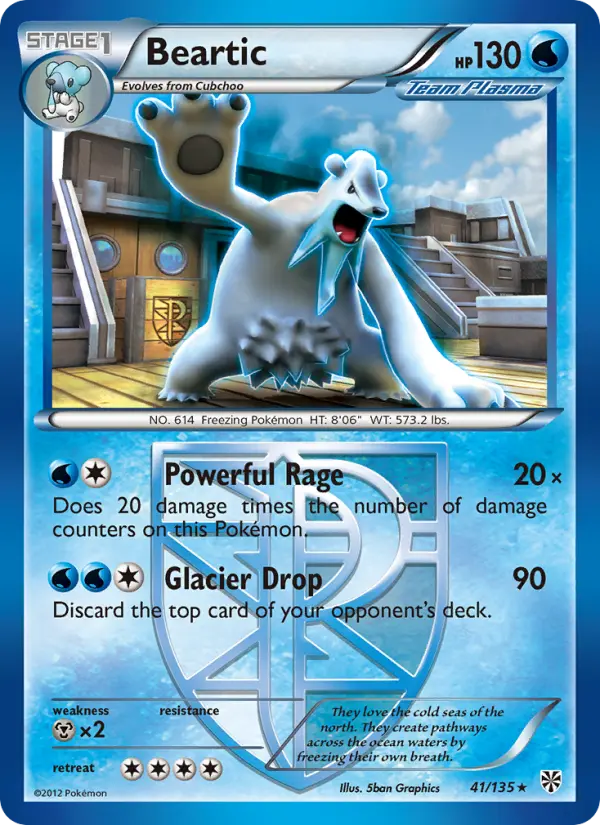 Beartic — Plasma Storm card #41