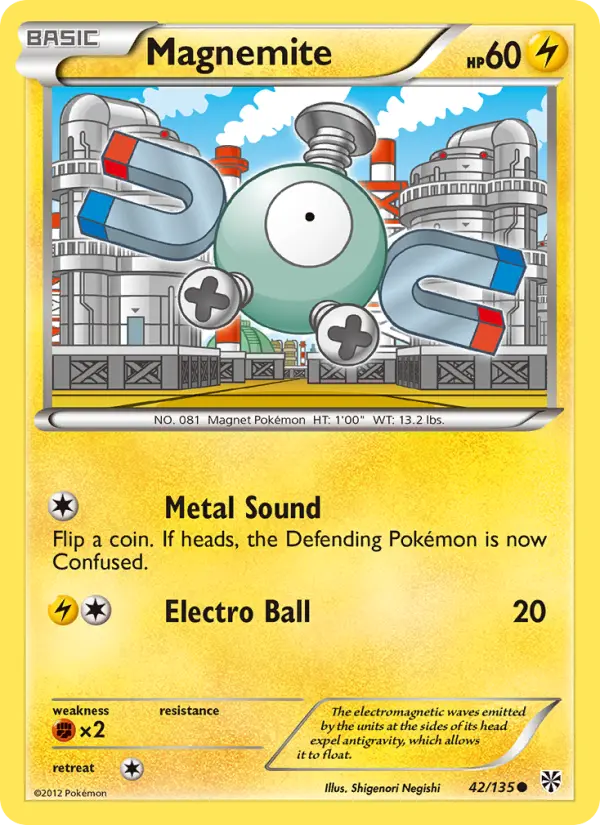 Magnemite — Plasma Storm card #42