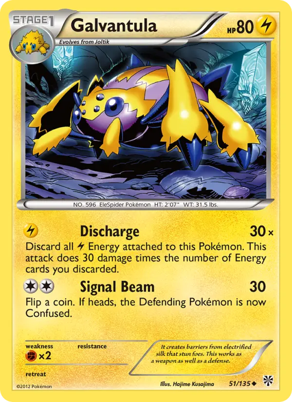 Galvantula — Plasma Storm card #51