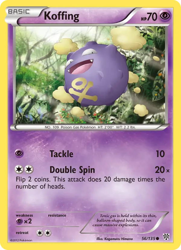 Koffing — Plasma Storm card #56