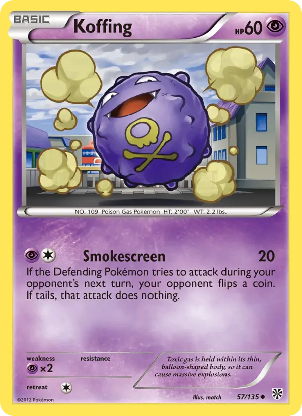 Koffing — Plasma Storm card #57