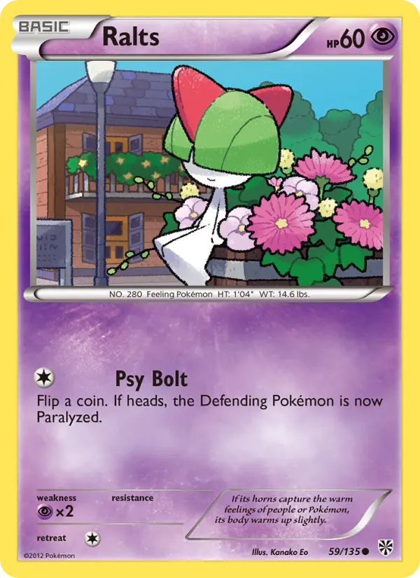 Ralts — Plasma Storm card #59