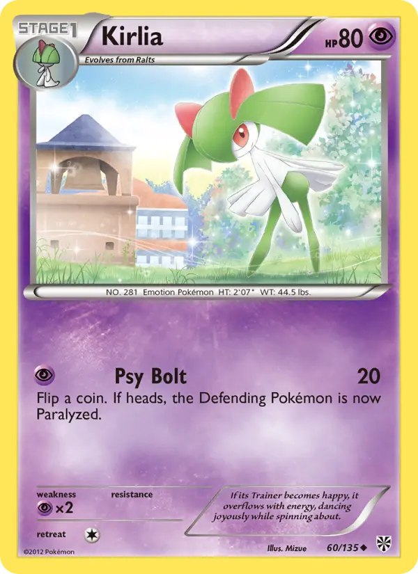 Kirlia — Plasma Storm card #60