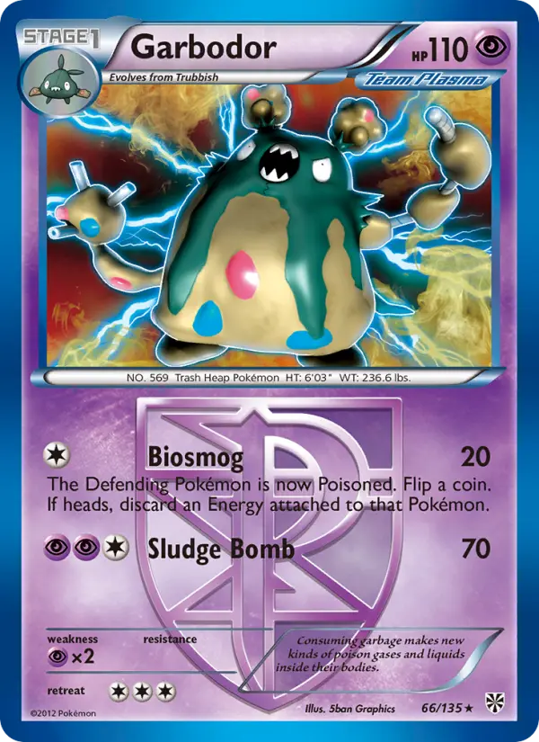 Garbodor — Plasma Storm card #66
