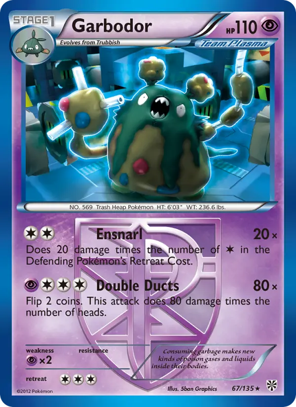 Garbodor — Plasma Storm card #67