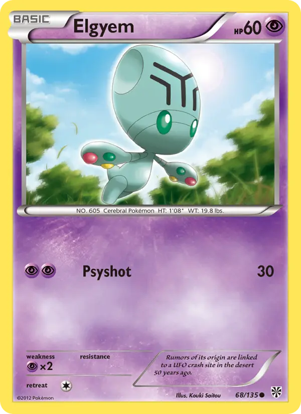 Elgyem — Plasma Storm card #68