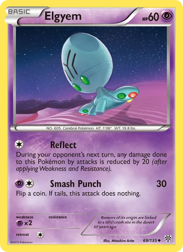 Elgyem — Plasma Storm card #69
