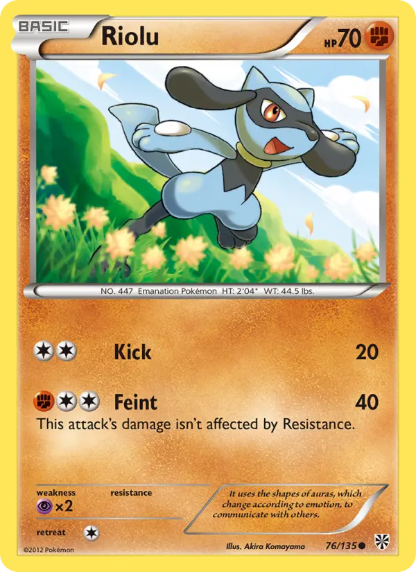 Riolu — Plasma Storm card #76