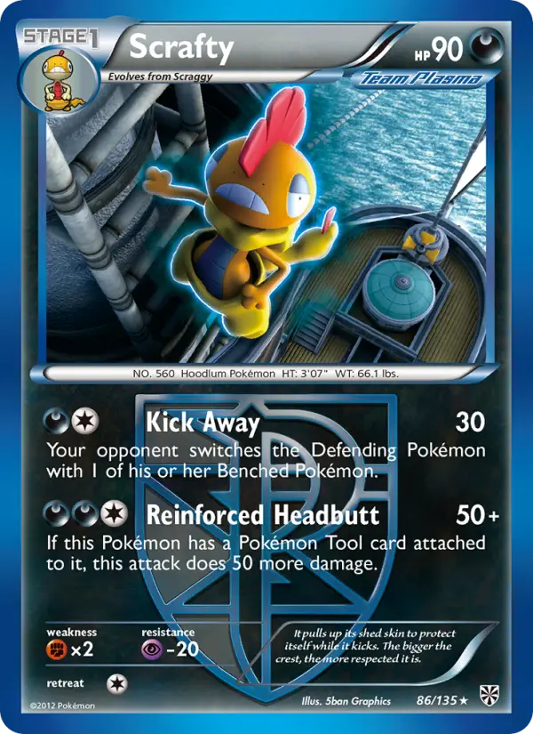 Scrafty — Plasma Storm card #86