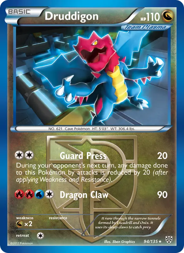 Druddigon — Plasma Storm card #94